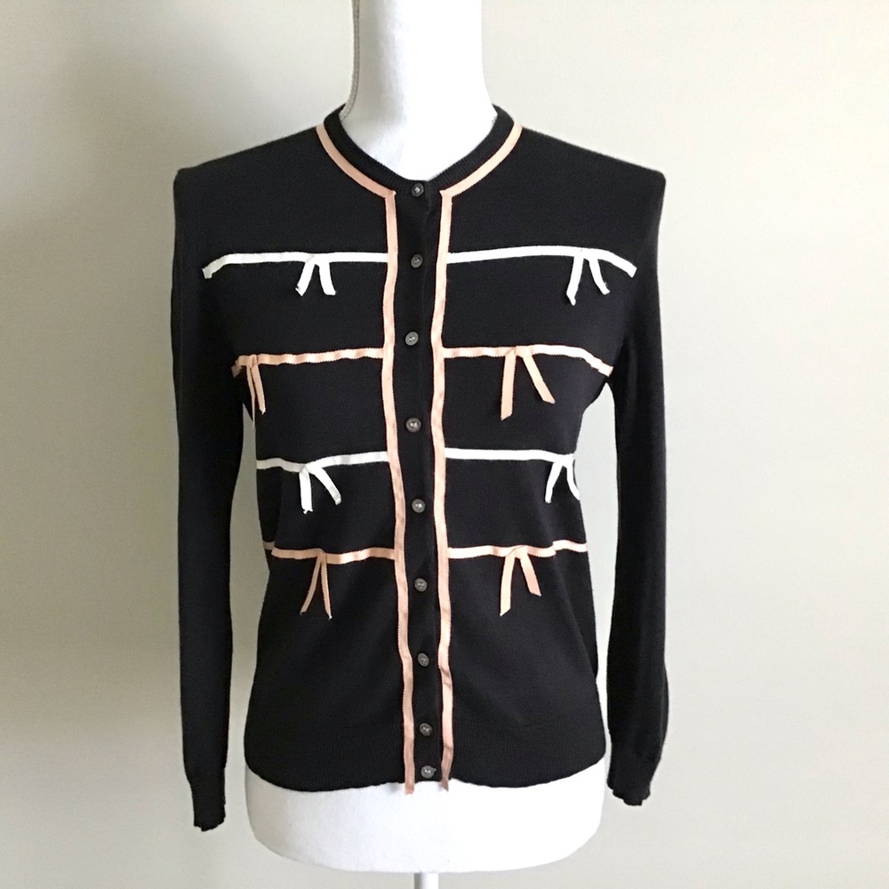 Rare Early 2000s Vintage Bow Cardigan ASO Rory Gilmore in Gilmore Girls - Picture 5 of 14